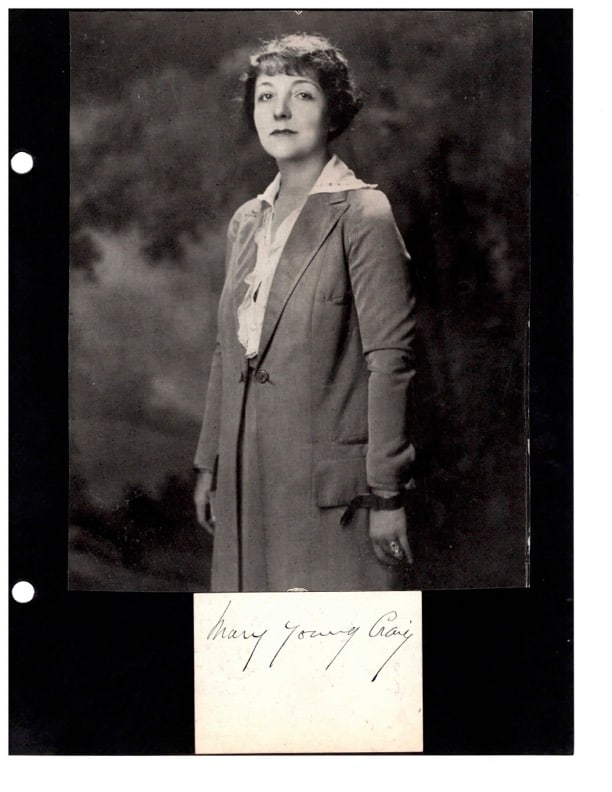 Autograph Mary Young Craig (1 of 1)