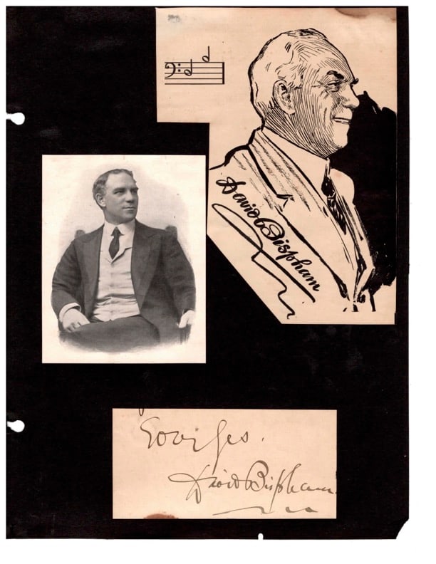 Autograph David Bispham (1 of 1)