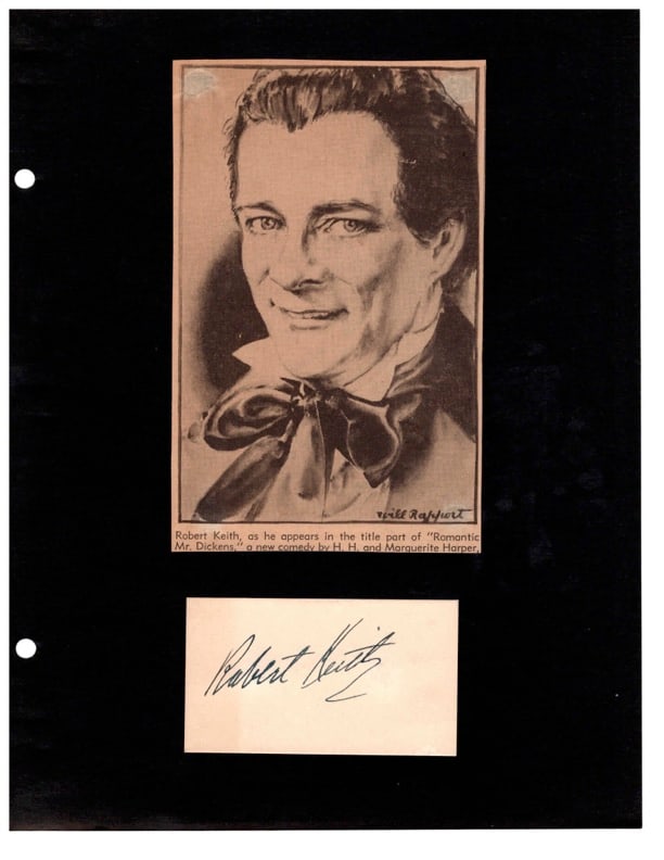 Autograph Robert Keith (1 of 1)