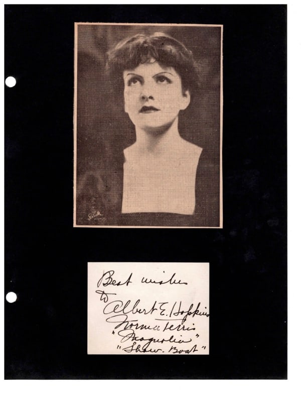 Autograph Norma Terris (1 of 1)