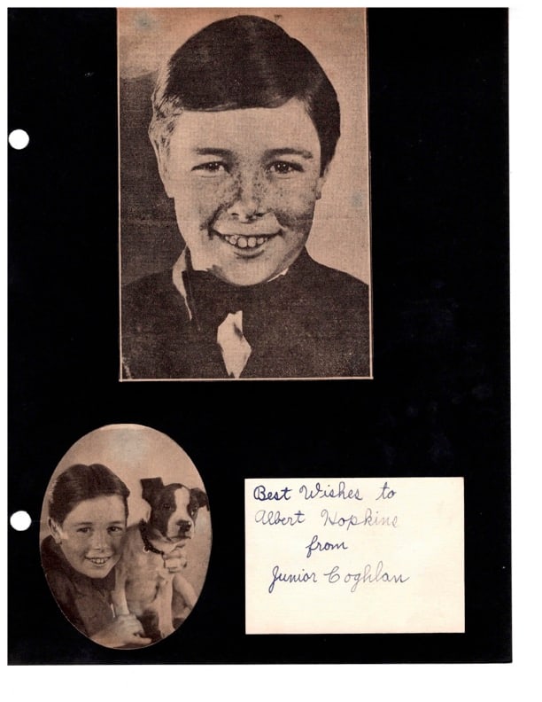 Autograph  Junior Frank Coghlan (1 of 2)