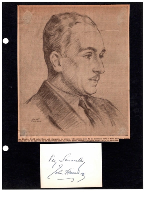 Autograph John Halliday (1 of 1)