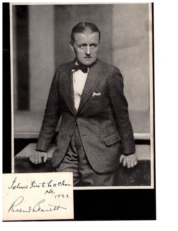 Autograph Richard Bennett (1 of 1)