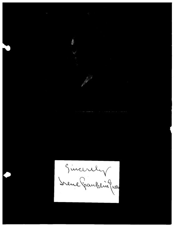 Autograph Irene Franklin (1 of 1)