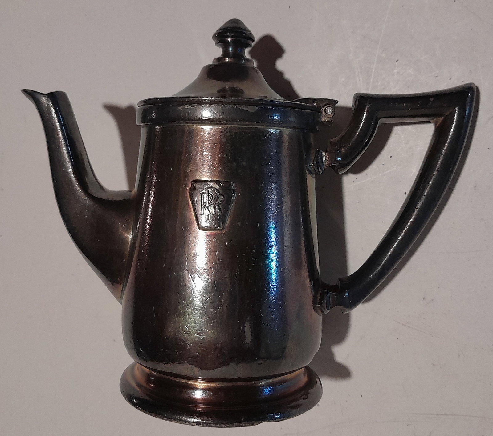 Pennsylvania Railroad Silverplated Coffee Pot by Heinrichs (1 of 4)