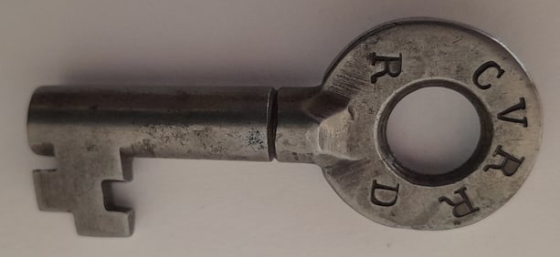 Central Vermont Steel Switch Key - Rutland DIvision