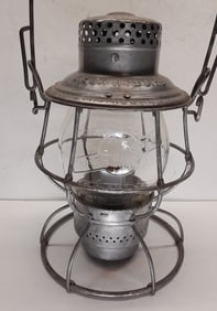 C StP M & O Ry Lantern Cast NorthWestern Logo Globe