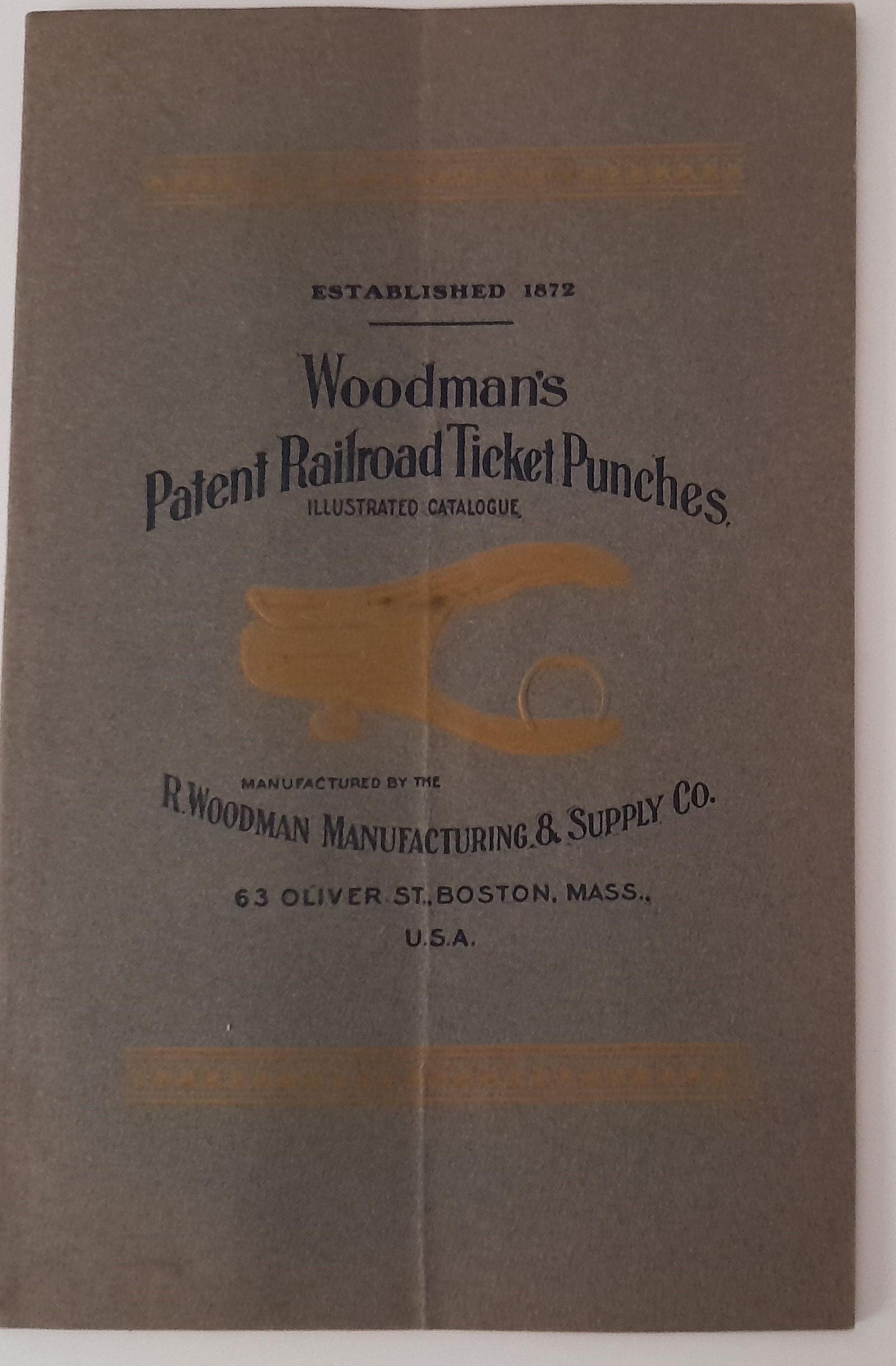 R. Woodman Man. & Supply Catalog: R. Woodman Manufacturing & Supply Catalog - 48 pages, 7" by 10 1/2". Best known for ticket punches, Woodamn also supplied various railroad related items like: dater ticket validators, wax sealers, sea