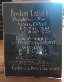 Boston & Maine Railroad Lexington Branch Poster - Reduced Rates