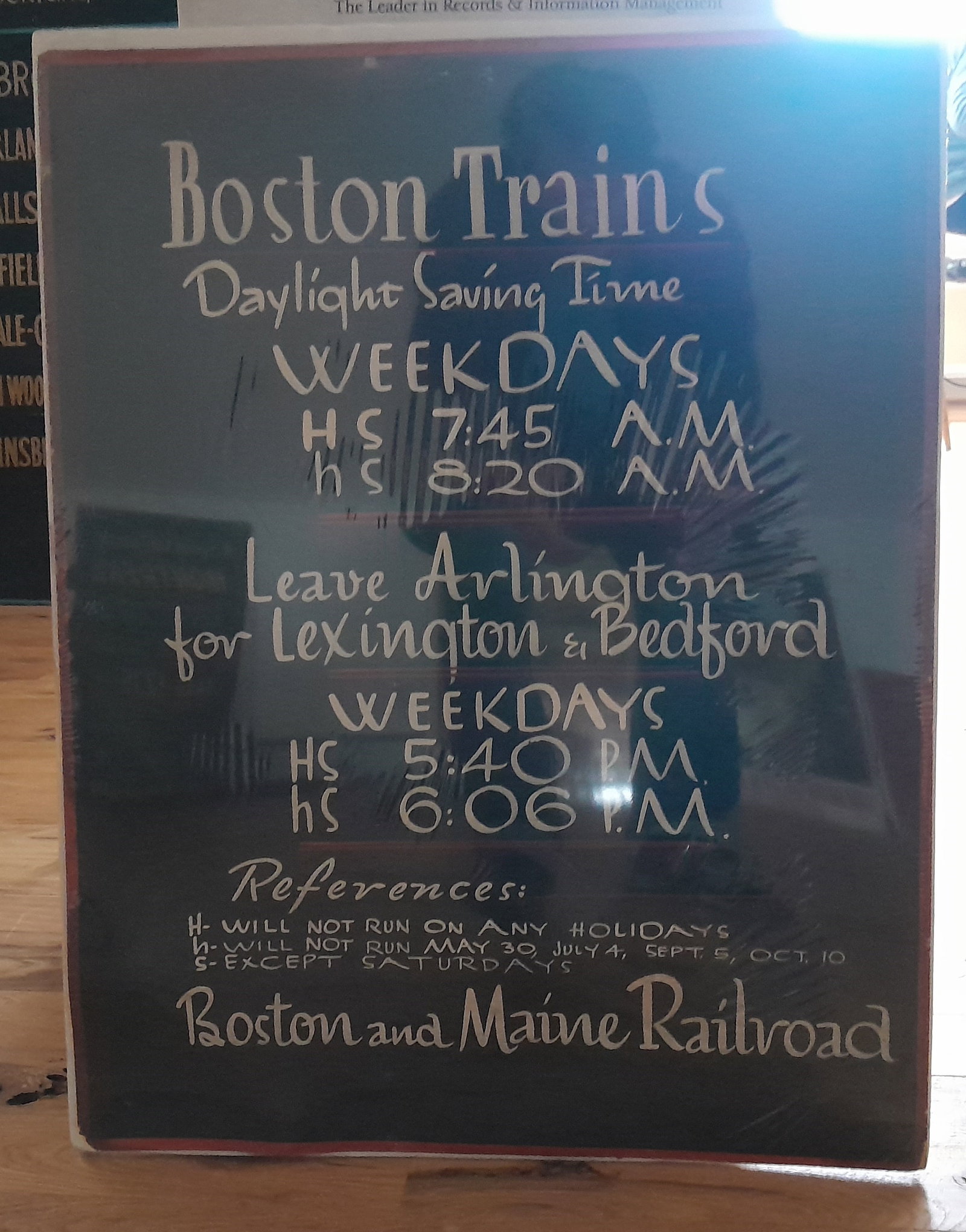Boston & Maine Railroad Lexington Branch Poster - Reduced Rates: The Boston & Maine Railroad post WWII was advertising reduced rates like 2 cents/mile and this poster advertises reduced rates for 12 ride commuter tickets over the Lexington Branch to Boston that is 