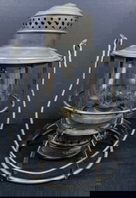 Northern Central Ry Wire Bottom Lantern Clear Cast NCR Globe