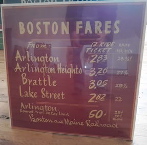 Boston & Maine Railroad Lexington Branch Poster - Daylight Savings