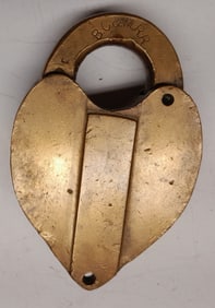Boston Concord & Montreal Railroad Brass "C"ar Lock by Bohannan