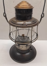 CM&StP RY Brasstop Bellbottom Lantern CC Globe
