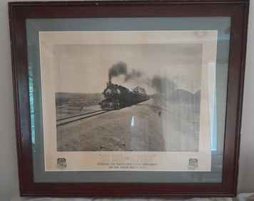Union Pacific Framed Print - Passenger Train - Old