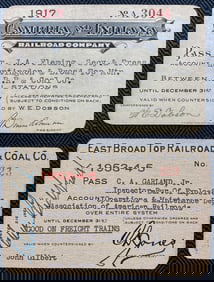 1955 East Broad Top, 1917 Cambria & Indiana Pass