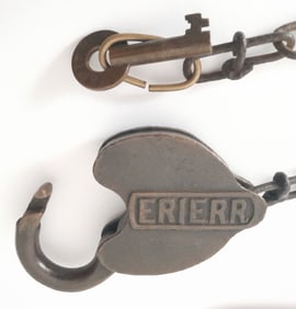 Erie Railroad Fraim Cast Panel Lock with Slaymaker Key