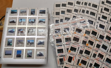 500 35mm Color Slides of Steam Locomotives