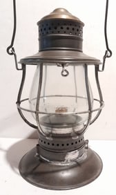 West Shore Clear Cast Globe in unmarked Ham Brasstop Frame