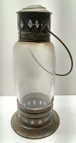 PW&B Cut Fixed Globe Railroad Lantern