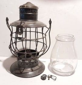 F. O. Dewey 12 Wire "Mill" Lantern with 6" P&R Clear Cast Globe
