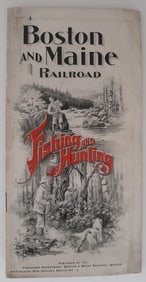 1897 Boston & Mainbe HUnting & Fishing Guide, 2 Maps