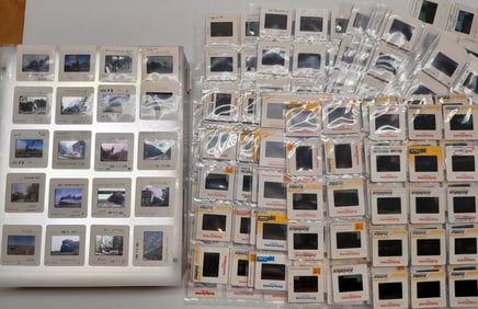 410 35mm Color Slides of Steam Locomotives