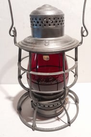 Armspear Philadelphia & Reading Lantern Red Cast 6" Globe
