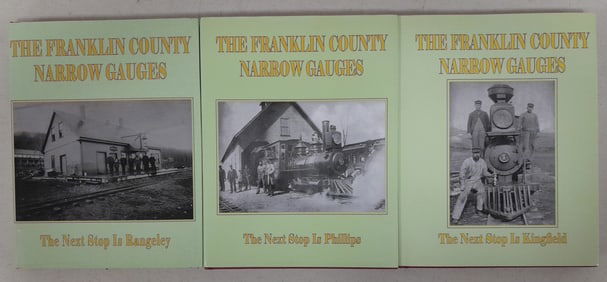 Franklin County Maine Narrow Gauge Railroads Books (3)