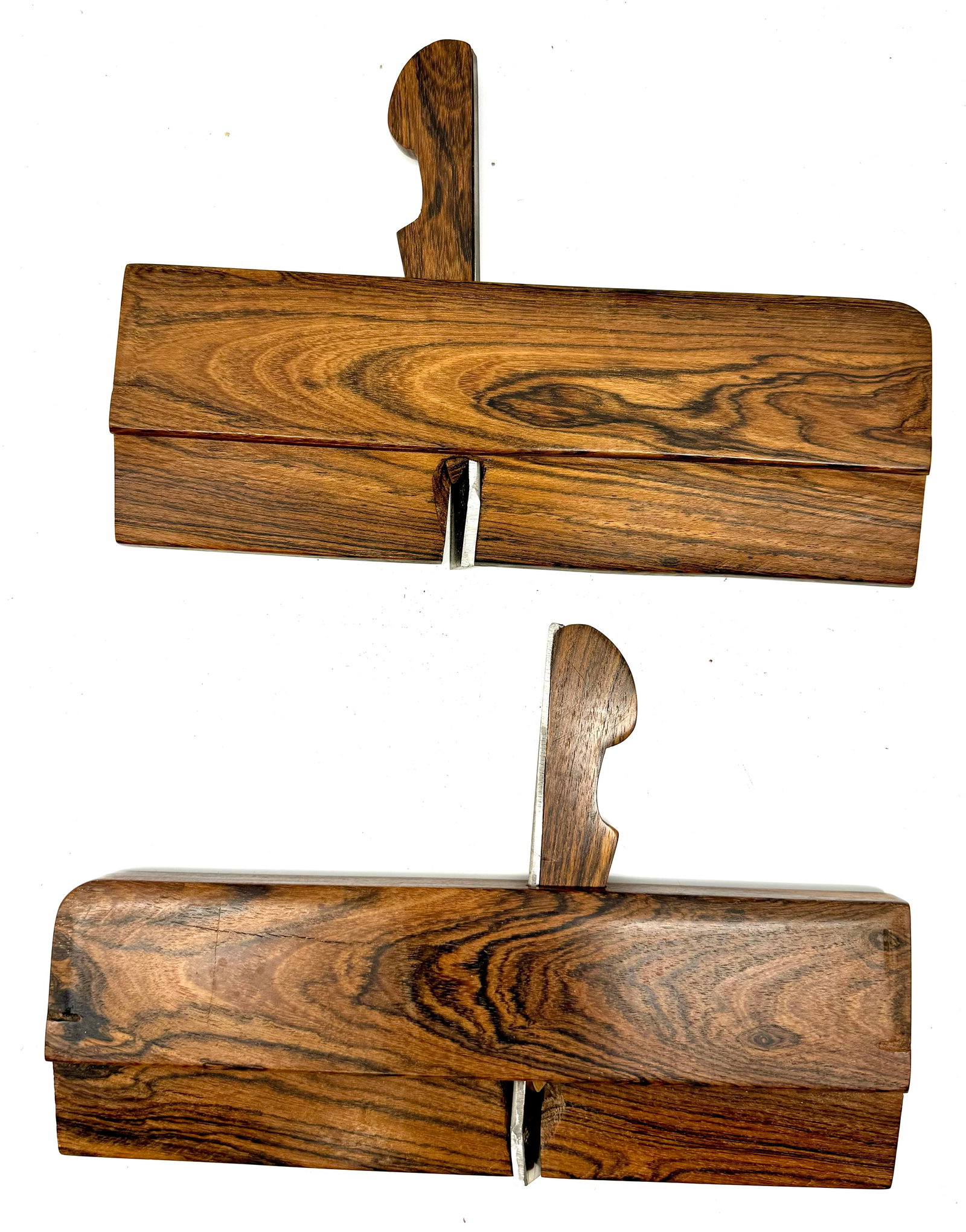 Pair of nicely grained rosewood side rabbets (1 of 2)
