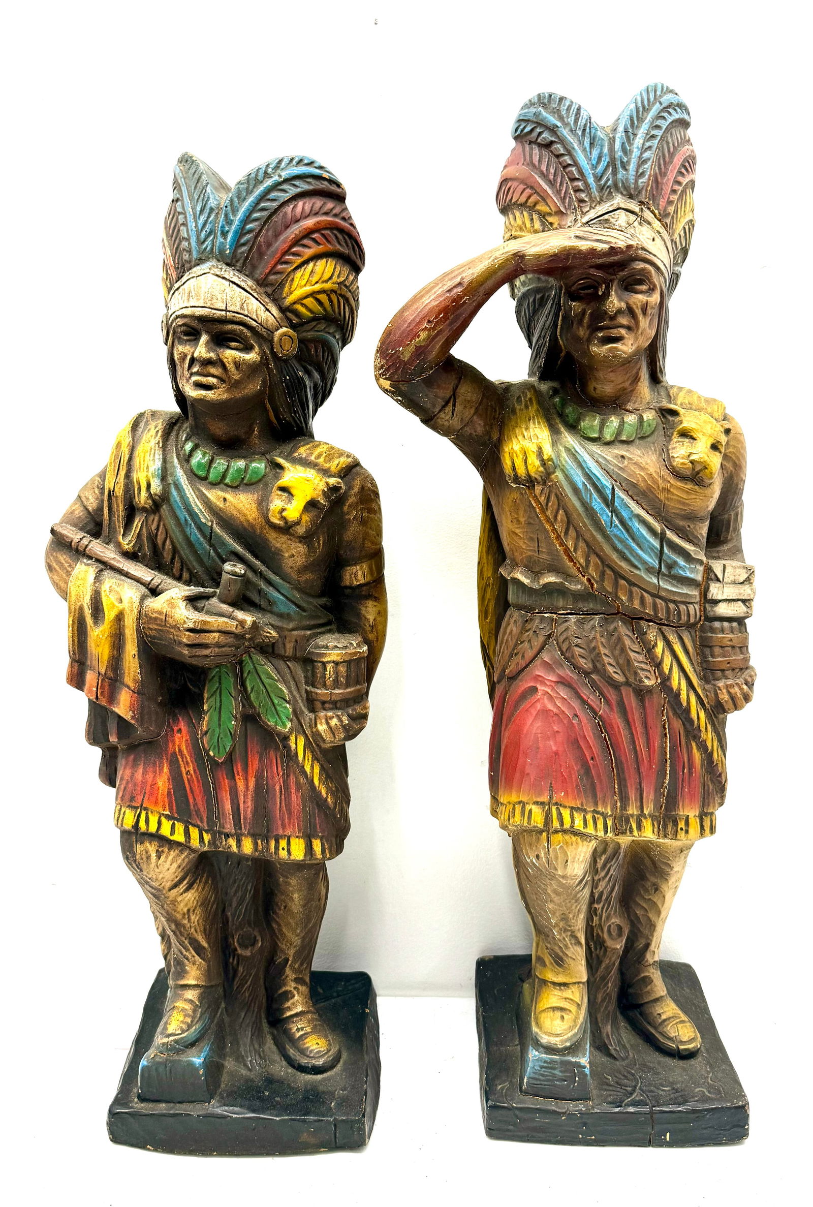Pair of Alfco NY Cigar Store Indians (1 of 2)