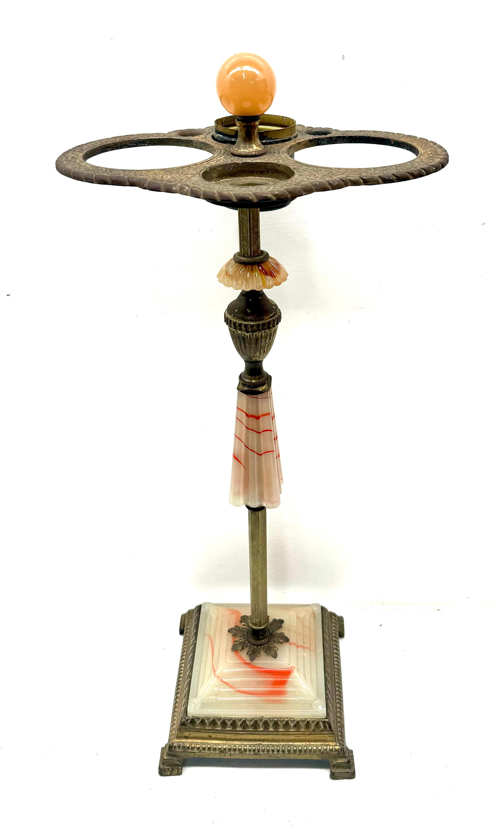 Smoking Stand, With Glass Accents: Smoking Stand, With Great Glass Accents . 28" Tall