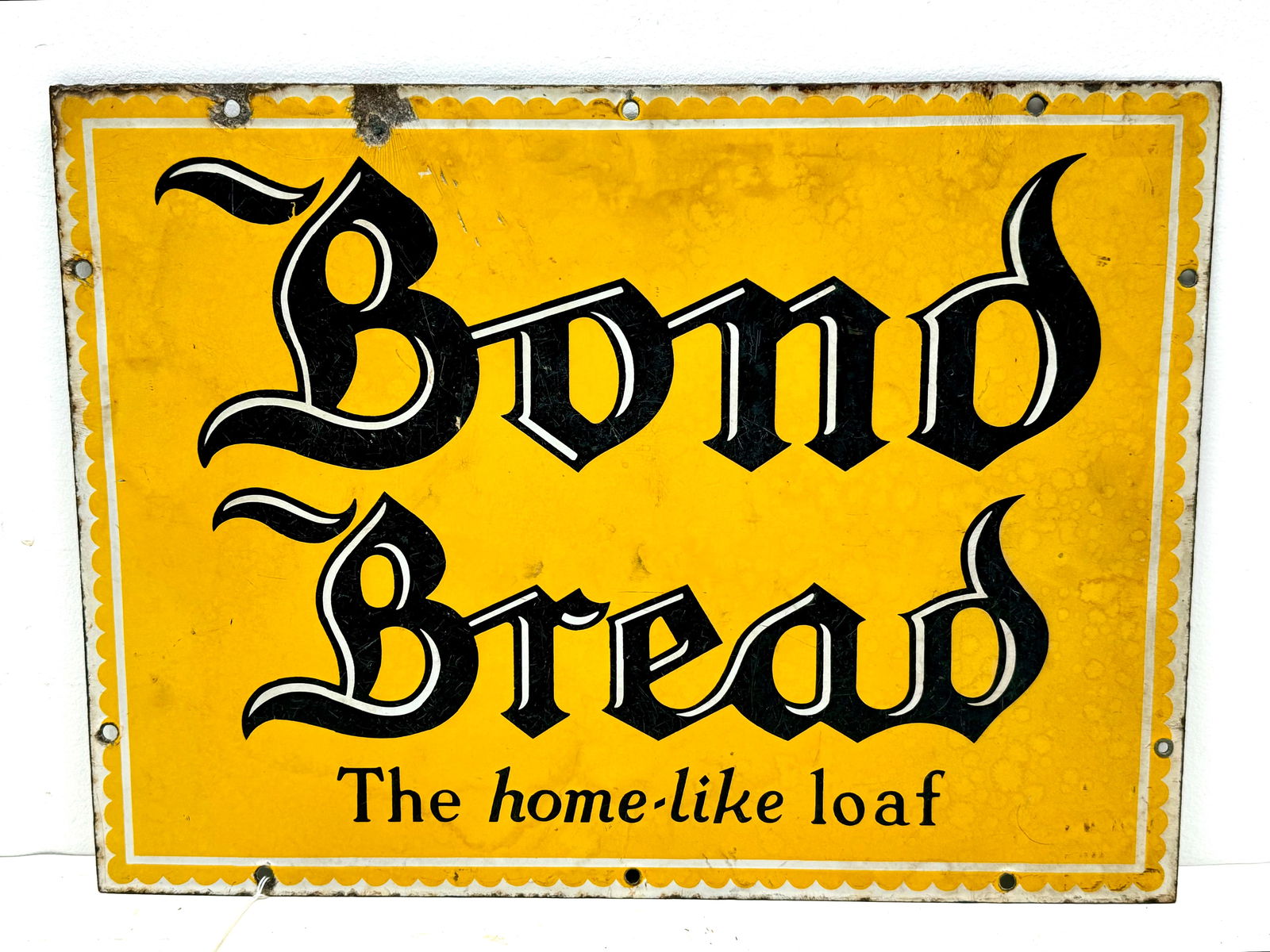 Bond Bread Porcelain Advertising Sign (1 of 2)