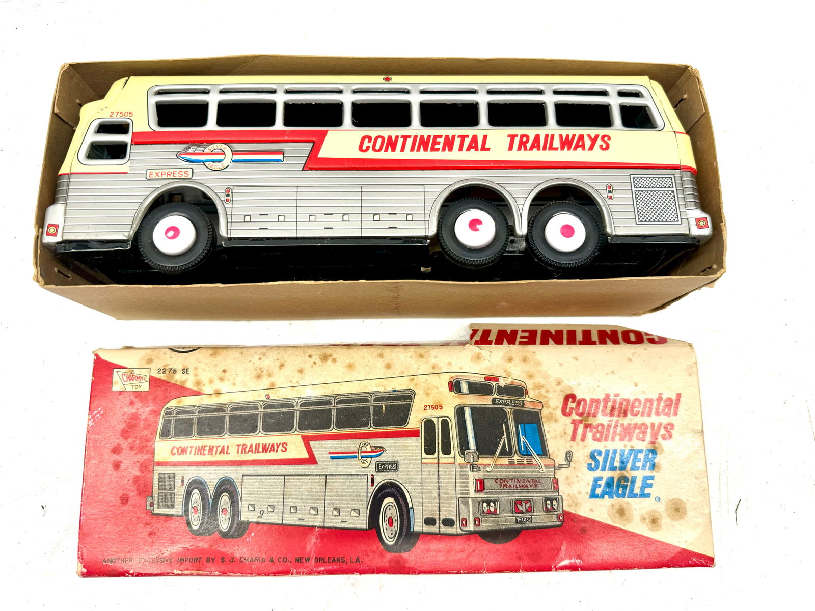 Silver Eagle Tin Toy Bus by Charia & Co. (1 of 4)
