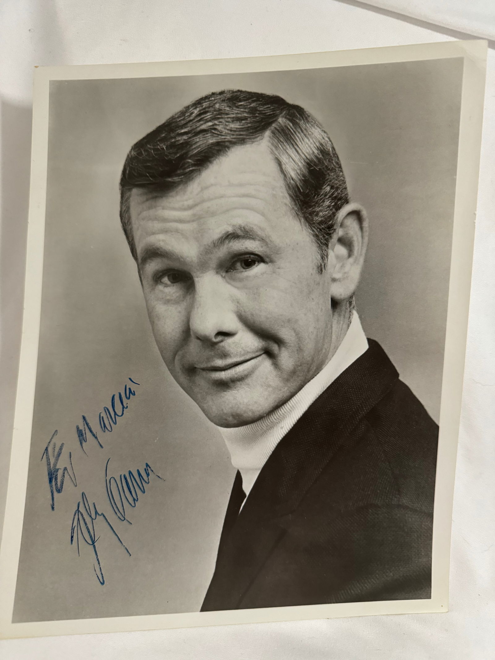 Autograph a young Johnny Carson talk show host (1 of 2)