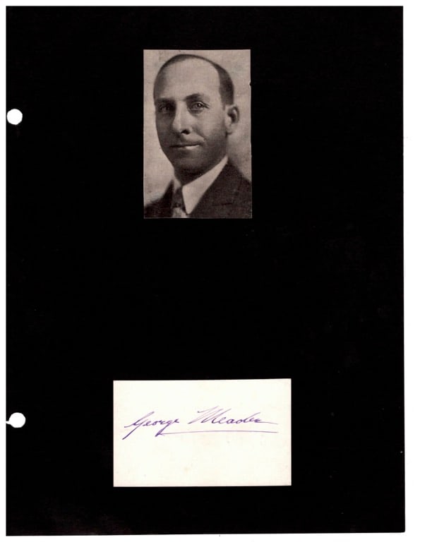 Autograph George Meader actor (1 of 1)
