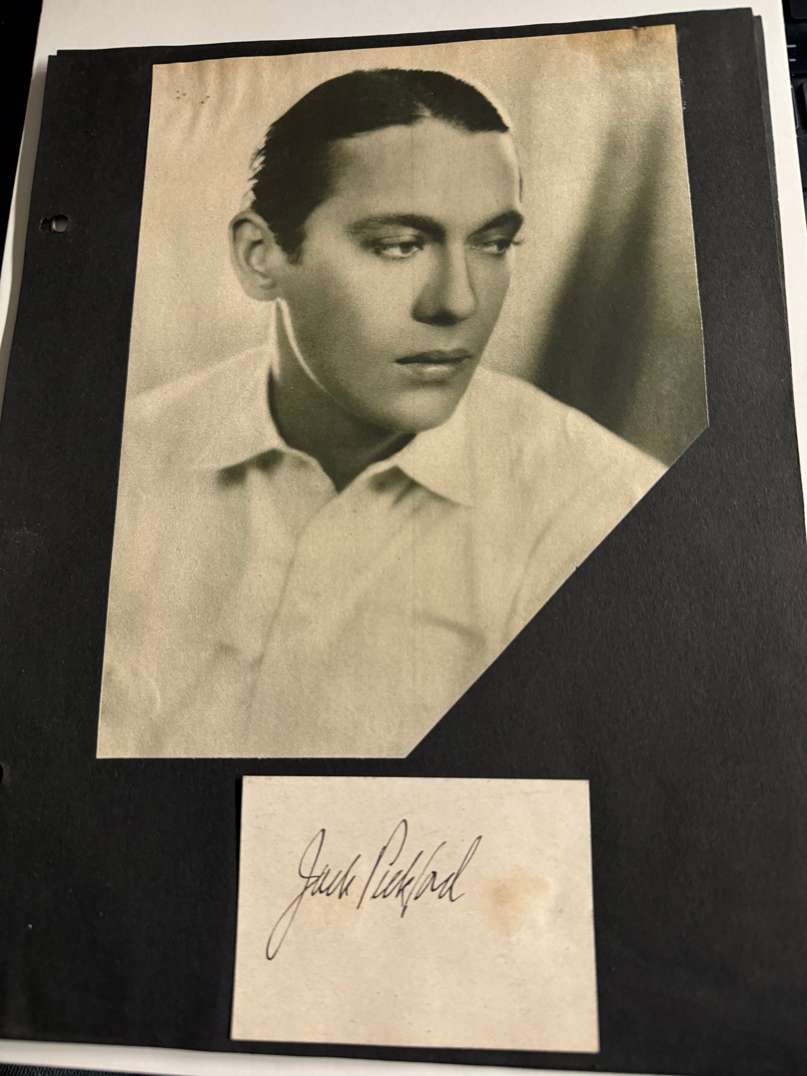 Autograph Jack Pickford actor (1 of 1)