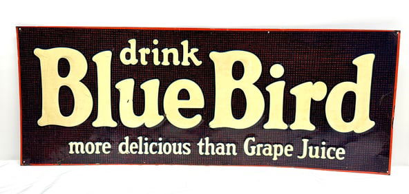 Drink Blue Bird Advertising Sign