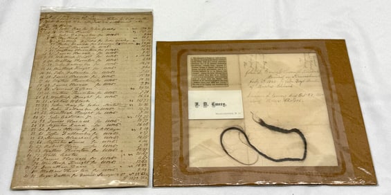 Early NH Historical Items, Matthew Thornton, Merrimac Canal Etc