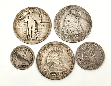 US Coins, Quarters, Dimes, Half Dollars