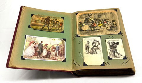 1878-1927 African American, Black Americana Trade Card Album