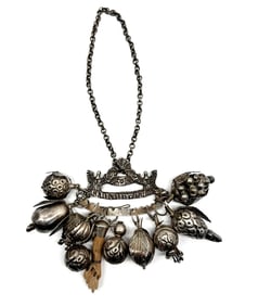 Brazilian Silver Penca de Balangandan Amulet