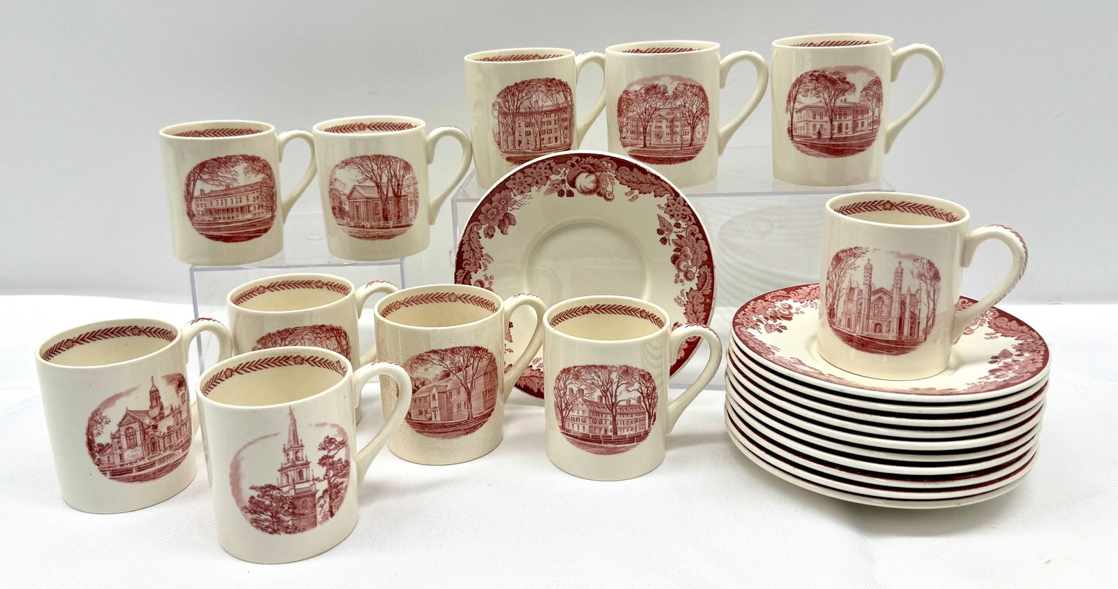 1936 Harvard Tercentenary Demitasse Cups and Saucers (1 of 5)