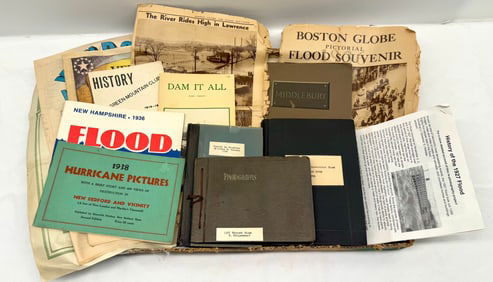 New England Flood History, News Paper, Photos, Ephemera