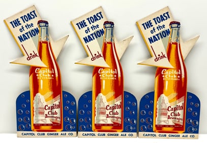 NOS Capital Club Beverages Cardboard Advertising