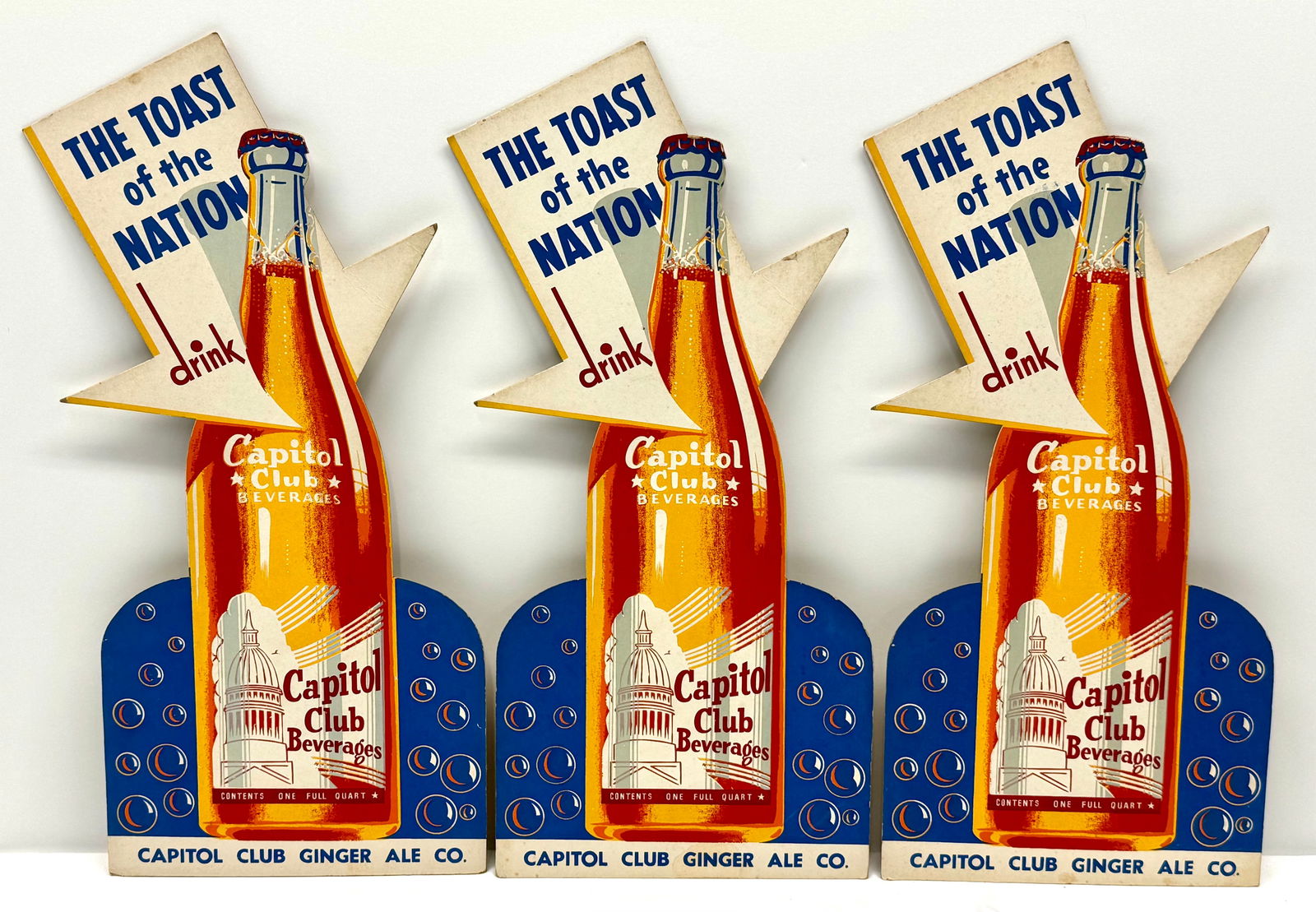 NOS Capital Club Beverages Cardboard Advertising (1 of 3)