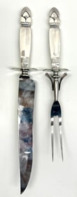 Carving Set with Silver handles