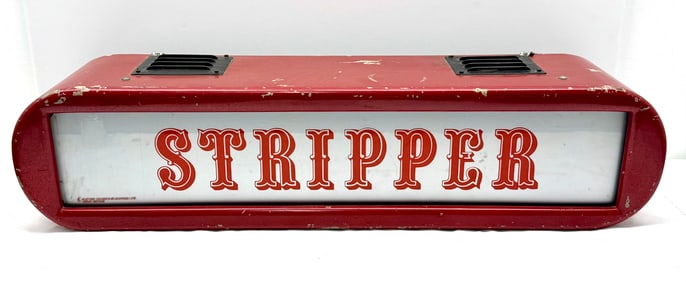 Light Up STRIPPER Sign