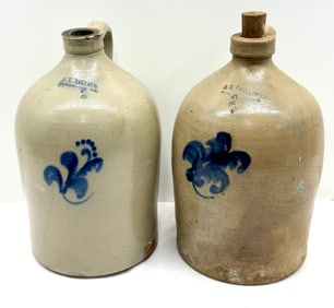 Ballard, Burlington, VT Stoneware Jugs