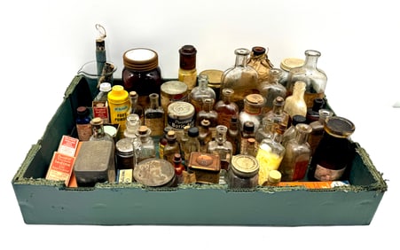 Large Grouping Of Medicine Bottles